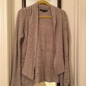 Beige sweater cardigan